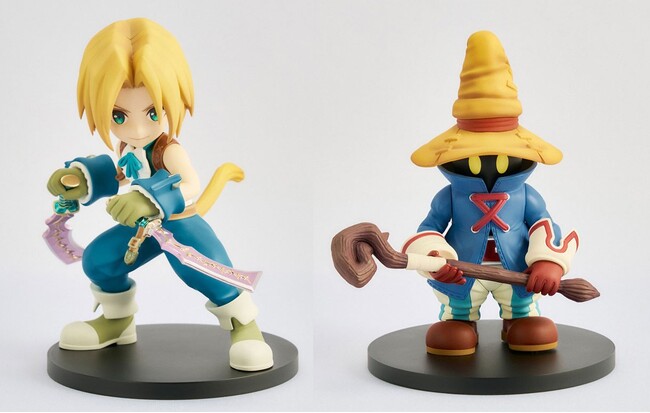 『ファイナルファンタジーIX』より、「ジタン・トライバル」「ビビ・オルニティア」のディフォルメフィギュアが登場。