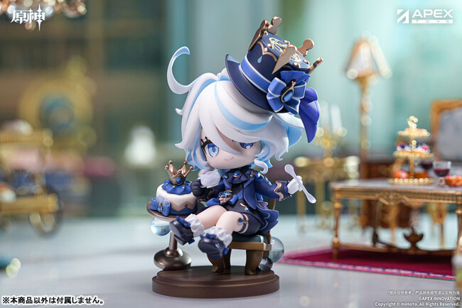 『原神』より、「フリーナ・甘い午後の讃美歌 ちびキャラフィギュア」が登場。あみあみにて予約受付中。