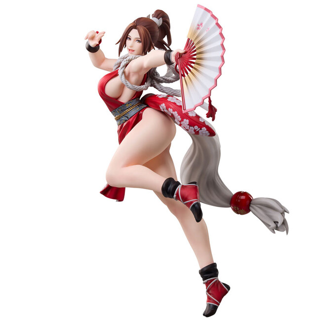 『餓狼伝説 City of the Wolves』より「不知火舞」が、華麗なるヒドゥンギア「桜嵐の舞、朱雀」の発動シーンをモチーフにフィギュアで登場。