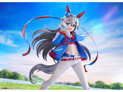 ゲーム『ウマ娘 プリティーダービー』より、“白い稲妻”――「タマモクロス」が躍動感あふれるポージングでフィギュア化。