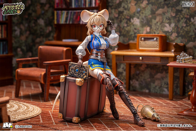 オリジナルの可動フィギュアシリーズ『ミスティックランド』に、ネズミの少女研究員「マーガレット」がラインナップ。