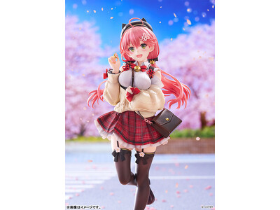 『ホロライブ』より、「さくらみこ」が私服姿のスタチューフィギュアで登場。あみあみにて予約受付中。