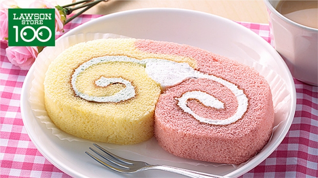 ローソンストア100 3月の新商品情報 珍しい ２色のロールケーキ や 人 株式会社ローソンストア１００ プレスリリース