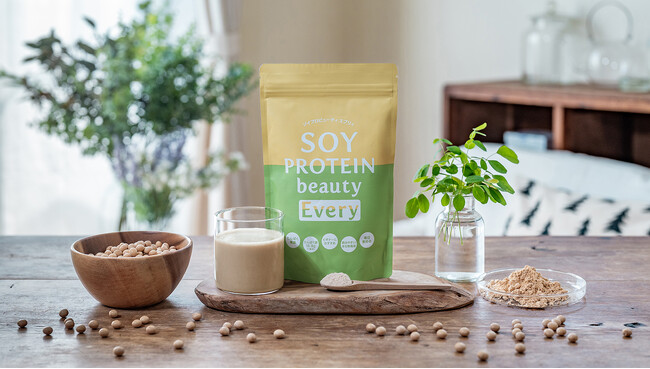 【新発売】『SOY PROTEIN beauty Every ソイプロビューティ エブリィ』で毎日キレイで元気！大豆とモリンガを一緒に摂れる、きな粉風味豊かな高たんぱく植物性ビューティプロテイン
