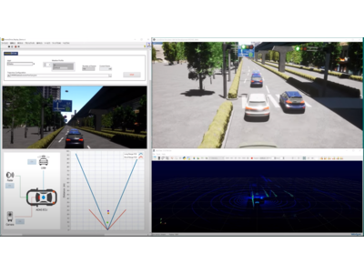 理経が開発した「車両開発用VR空間」を日本NI社が取り扱う「monoDrive」と連携