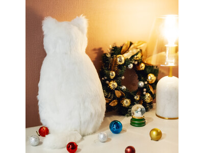 クリスマス限定色！昨年2週間で完売した「ほぼ猫クッション」MeowEverの白猫バージョンが今年も登場。