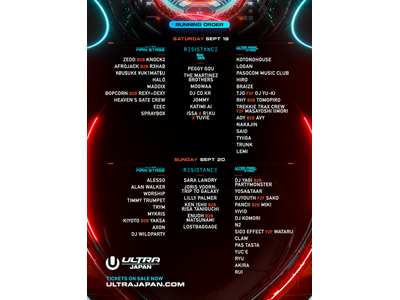 ���{�ő勉 �s�s�^�_���X�~���[�W�b�N�t�F�X�e�B�o���@�@�@�@�@�@�@1���ڂ�Zedd B2B Knock2�A2���ڂ�Alesso���o��I�@�@�@�uULTRA JAPAN 2026�v�A�[�e�B�X�g�o���������J�I