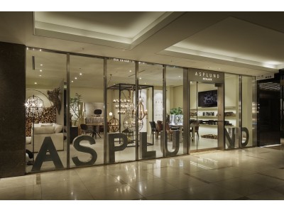 「SHOP ASPLUND ebisu」のショールームが、パレスホテル東京B1アーケード内に「ASPLUND @ PALACE」として期間限定オープン