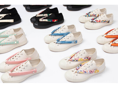 スニーカーに“花緒”をハンドメイドで取りつけた伝統文化イノベーション製品「HANAO SHOES」に、自...