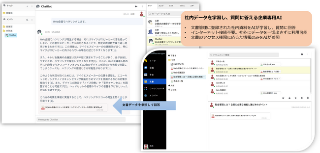 企業内の機密データを学習し、質問に答えるオンプレミスAI登場！