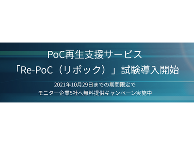 エイシング、過去に凍結したPoCの再生支援サービスを試験導入開始