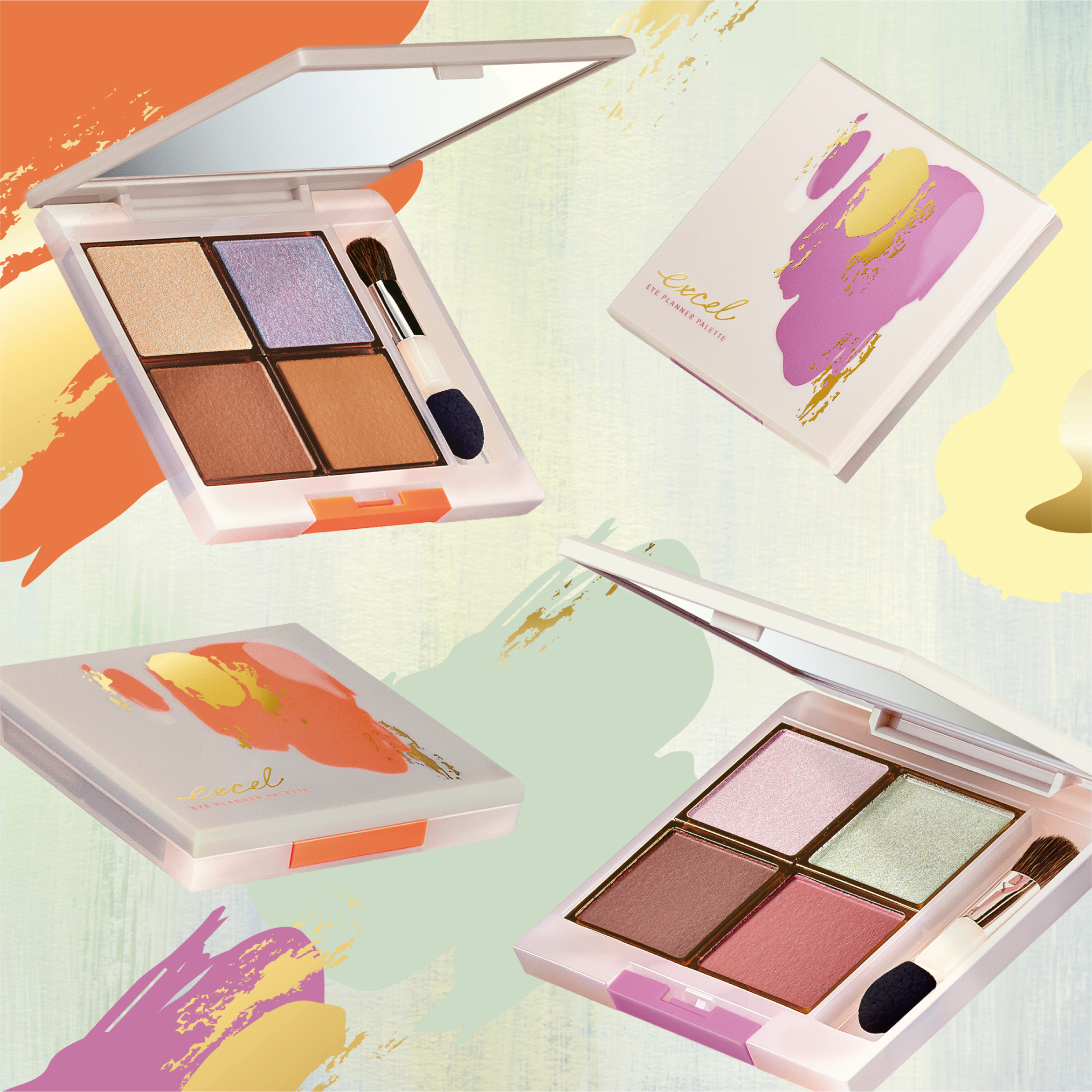 【11月15日】メイクアップブランド『エクセル』から、大人気シングルアイシャドウ「アイプランナー」から生まれた、パレットアイシャドウ第二弾 限定発売