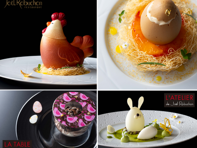 卵・ニワトリ・ウサギなどイースターにちなんだ新作デザートも登場　ジョエル・ロブションのイースター限定デザート