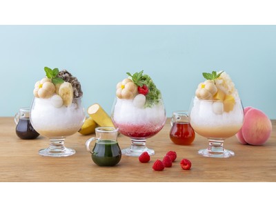 福寿園カフェ「茶寮ＦＵＫＵＣＨＡ」の例年好評なかき氷シリーズがバージョンアップして登場！
