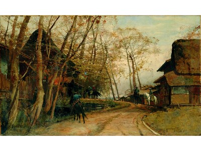 小山正太郎《濁醪療渇黄葉村店》が重要文化財指定へ