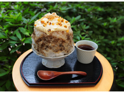 日本茶カフェ「八屋」オリジナルかき氷第２弾 甘じょっぱさがたまらない！「とうもろこしとほうじ茶のかき氷」が発売 ～旬のとうもろこしをふんだんに使用した優しい味わいのかき氷～