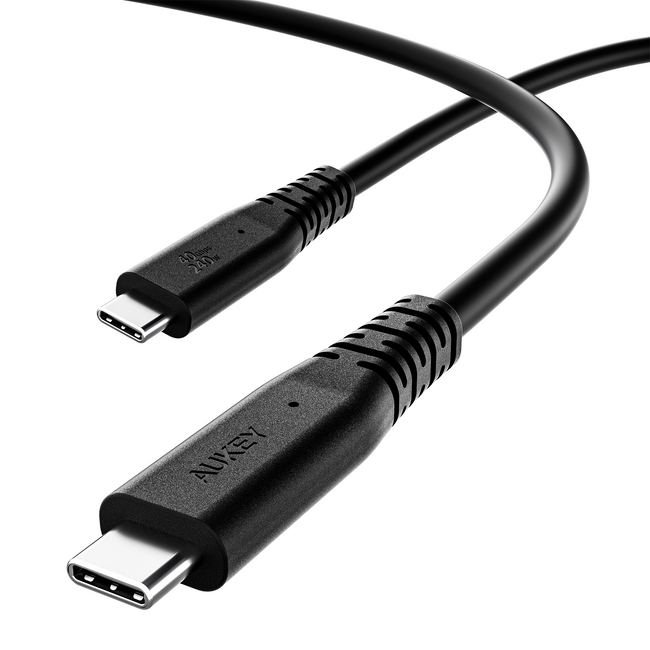 【AUKEY】USB4 PD240W対応 USB-C to C 高性能1.5mケーブル 「CB-CD24」を5月17日（金）に販売開始！ノートPCの急速充電に最適！超高精細映像の出力に対応！