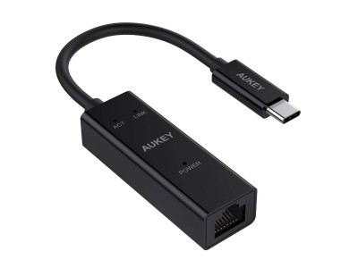 AUKEY USB C to Gigabit Ethernetアダプター 「CB-C13 」に新色ブラックが登場、利便性と携帯性を両立！