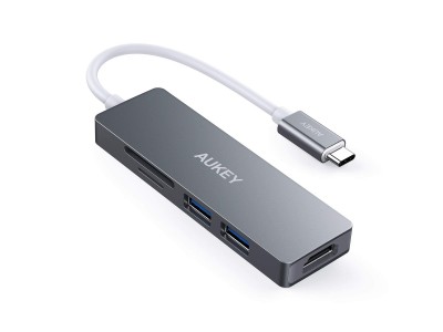 AUKEY 5-in-1アルミ製 USB-CハブCB-C72が9/8(土)より20％オフ、スタイリッシュで多機能