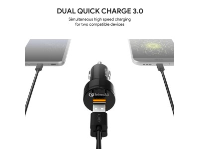 2ポートとも Quick Charge 3.0搭載したカーチャージャー「AUKEY CC-T8」は47％OFF！