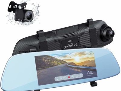 ミラー型の2カメラドライブレコーダー「AUKEY DRA2」が半額セール開催！