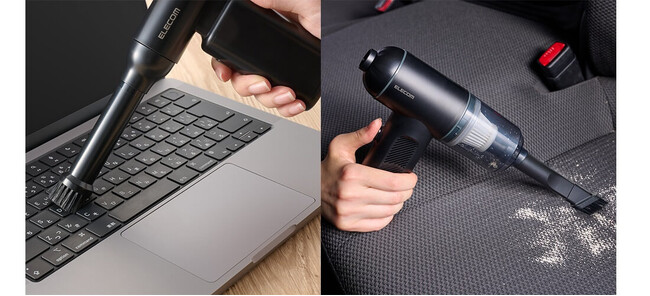 繰り返し使用できる充電式！軽量&強力噴射タイプと吸引&強力噴射の2Wayタイプ、USB充電の電動エアダスター 2製品を新発売