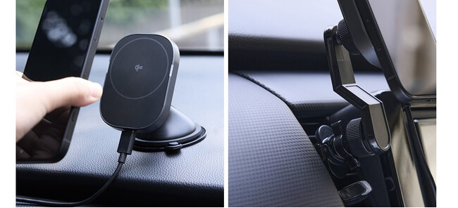運転中もスマートフォンを高速充電！しっかりマグネット固定ができて、角度調節できるQi2対応 車載ホルダー 2モデルを新発売