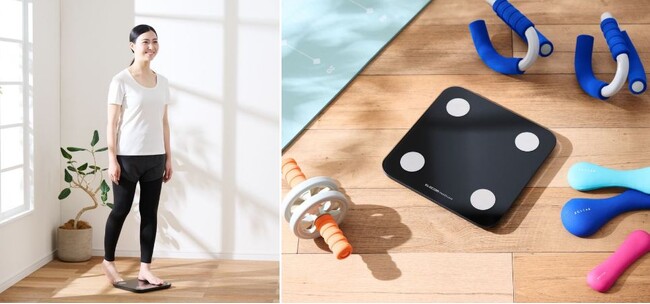 Bluetooth(R)＋Wi-Fiで専用アプリに測定データを転送!体重・内臓脂肪レベルなど13項目を測定可能な筑波大学との産学連携の体組成計を新発売