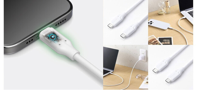 異常を検知して自動で電流を遮断!ブレーカー内蔵で充電時の不安を解消する、USBケーブル2タイプを新発売