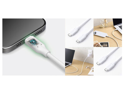 異常を検知して自動で電流を遮断！ブレーカー内蔵で充電時の不安を解消する、USBケーブル2タイプを新発売
