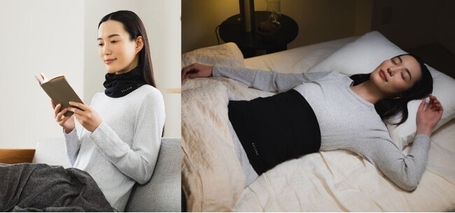 デジタル社会で疲れた身体を、包み込むように温める！肌ざわりのよい綿素材を使用したECLEAR リカバリーネックハグ、おなかハグを新発売