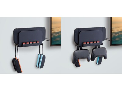Nintendo Switch(TM)シリーズ対応！ゲーム機本体やその周辺機器をまとめて収納できる壁掛け収納スタンドを新発売