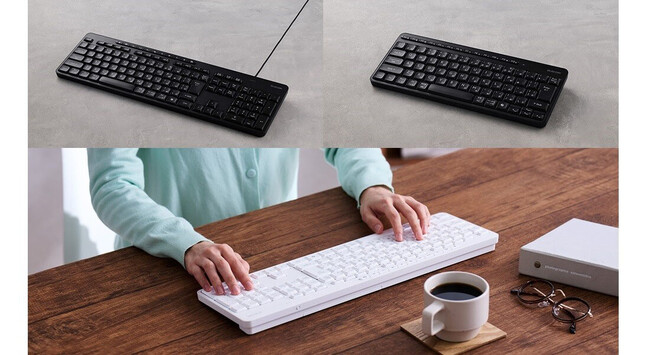 進化した静音設計！接続方式やテンキーの有無で選べる静音キーボード計6アイテムを新発売