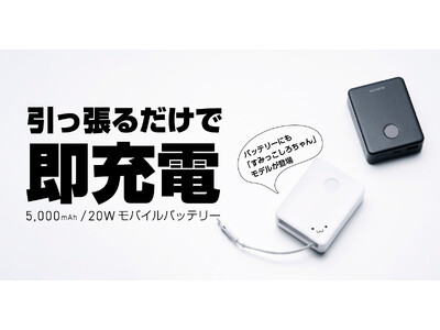 スッと伸ばして、シュルっと収納！巻き取り式USB Type-Cケーブル内蔵
