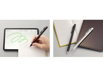 紙とiPadでシームレスに書ける。タッチペン（スタイラスペン）とボールペンを1本で両立する「スタイラスツーウェイ」をエレコムとゼブラが初の共同開発