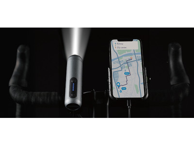 夜間の自転車走行を安全・快適に！点灯しながらスマートフォンの充電もできる自転車用LEDライト2種類を新発売