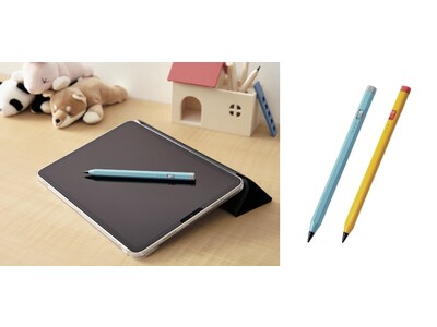 鉛筆のような形のタッチペンでタブレット学習をサポート！転がりにくい六角軸と持ちやすい三角軸から選べる充電式アクティブタッチペン 8製品を新発売