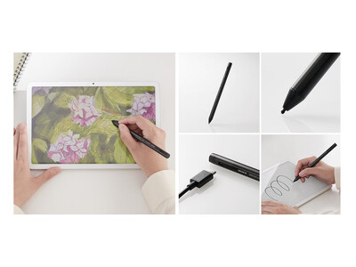 ペンで紙に文字や絵を描く感覚で操作できる！約1.3mmの極細ペン先に4,096段階の筆圧検知機能搭載の、USI規格対応の充電式アクティブタッチペンを新発売