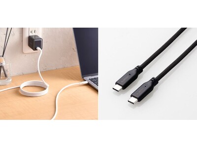 磁石の力で、くるんとまとまり、くっつく！デスク周りをすっきりさせ持ち運びにも便利なUSB-Cケーブルを新発売