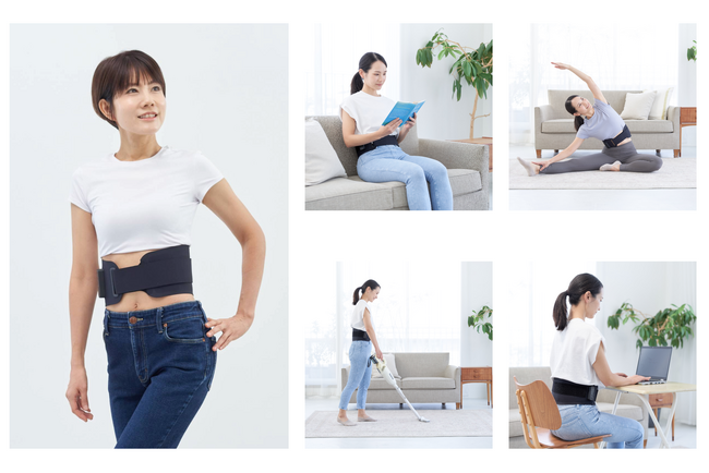 巻くだけで手軽にお腹ひきしめ「ブーストブレスベルト」新発売