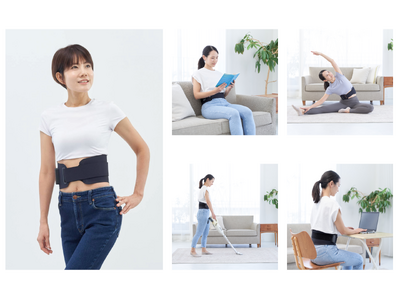 巻くだけで手軽にお腹ひきしめ「ブーストブレスベルト」新発売