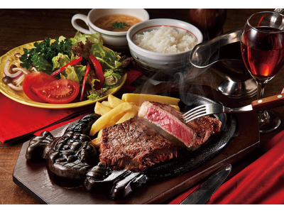 お肉のプロが現地まで行って選び抜いた、“ステーキの王様”といわれるサーロイン。ブロンコビリー厳選の「炭焼...