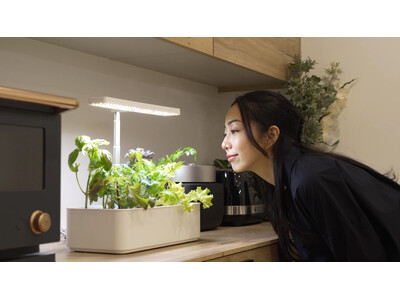 部屋を家庭菜園に変える、水耕栽培機「水の庭」を12/19新発表