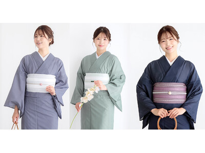 京都発ブランドKIMONOMACHI 洗える夏着物「レディース絽の色無地」と「オリジナル紗の帯（八寸名古屋帯・半幅帯）」が新発売
