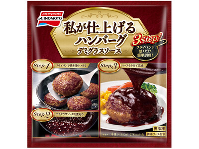 ～作る人も食べる人も喜ぶ 新しいハンバーグが登場～「私が仕上げるハンバーグ デミグラスソース」新発売！
