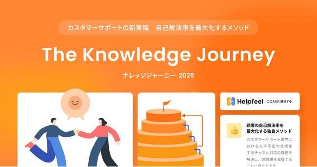500サイト以上のFAQ運用のノウハウを凝縮。カスタマーサポートの新常識、顧客の自己解決率を最大化するメソッド「The Knowledge Journey（ナレッジジャーニー）」を発表