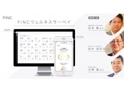 働き方改革の新たな指標「FiNCウェルネスサーベイ」従業員の健康状態・健康リスクを正確に分析する新機能追加