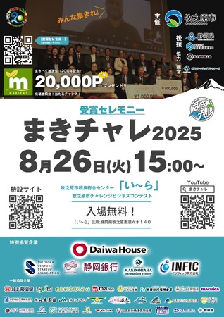 【まきチャレ2025ファイナリスト発表】168社のエントリーから選ばれた17社による生プレゼンをリアルタイム配信決定！【賞金200万円を掴むのは誰だ────】
