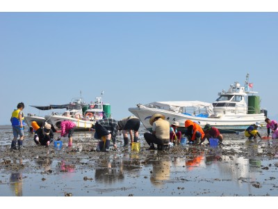 佐賀県佐賀市　有明海の絶景で楽しむ川副町観光潮干狩りの開催！