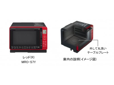 22Lフラット庫内の過熱水蒸気オーブンレンジ「ヘルシーシェフ」MRO-S7Yを発売